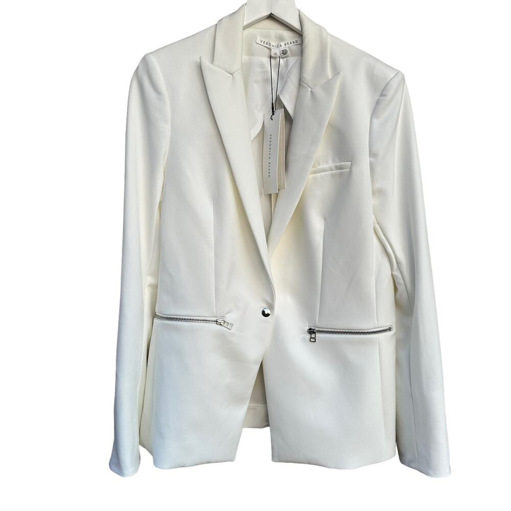 Veronica Beard Scuba Dickey Jacket White - Picture 6 of 10